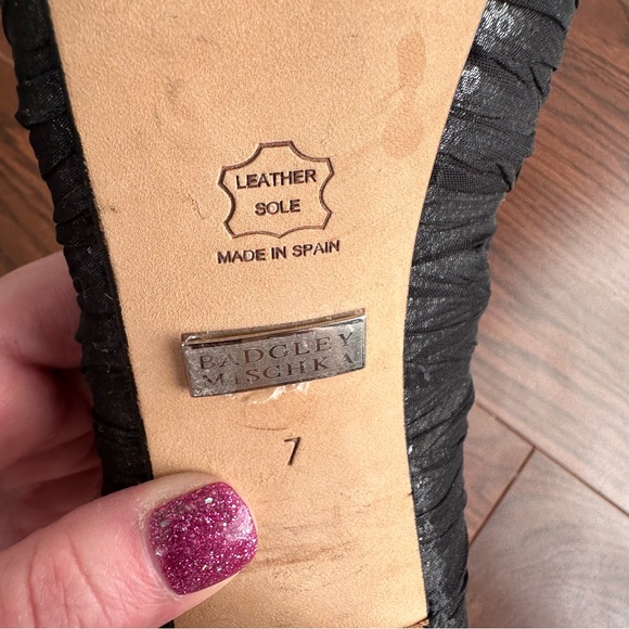 Badgley Mischka “Star” Platform Pumps Black Size 7 - Picture 13 of 14